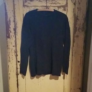 Men's American Exchange Black Ribbed Shirt Size L